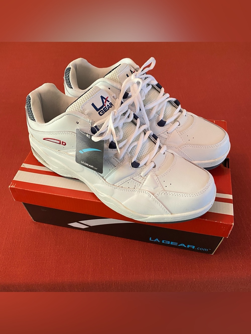 LA Gear Crunch Wide 4W White Workout Athletic Walking Shoes Men’s Size 13